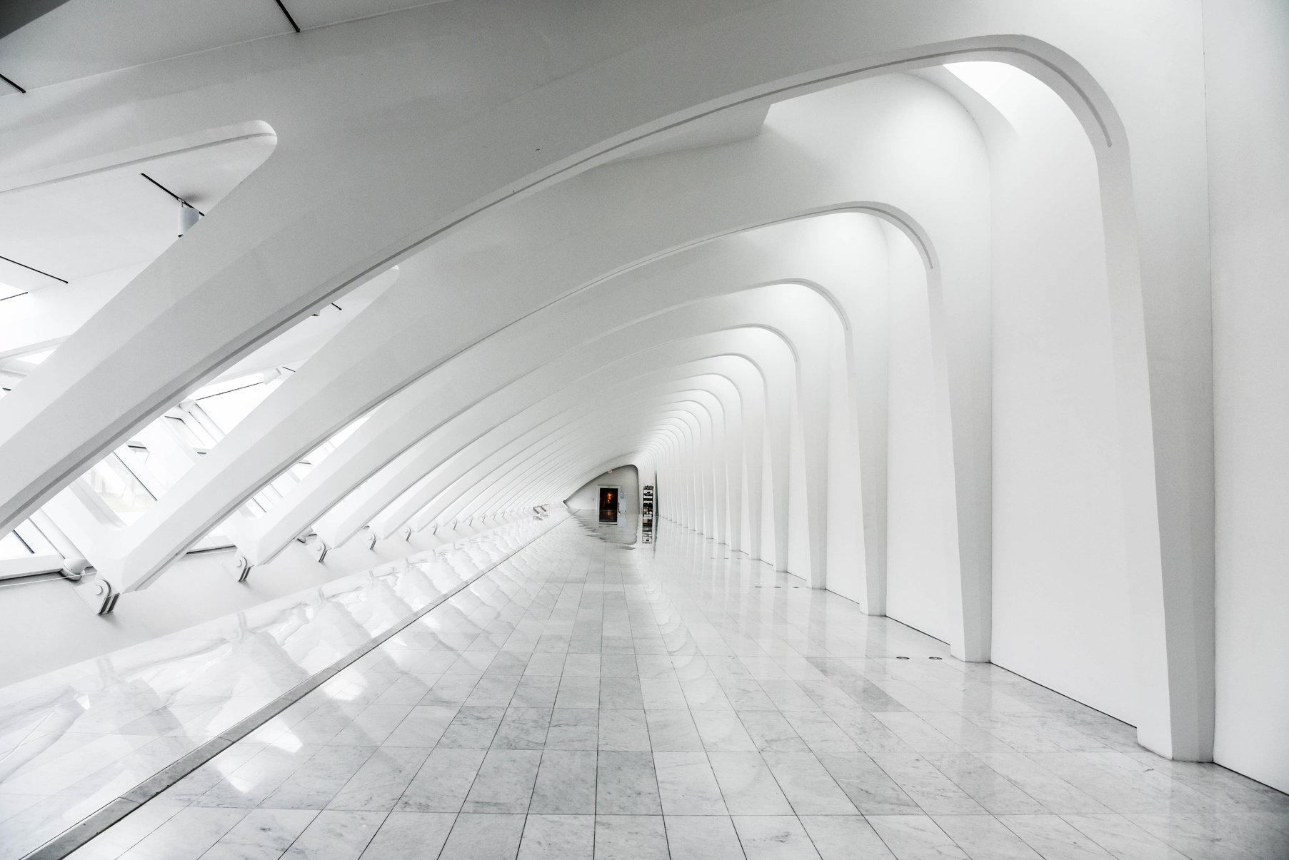 Long Exposure Photography White Dome Building Interior